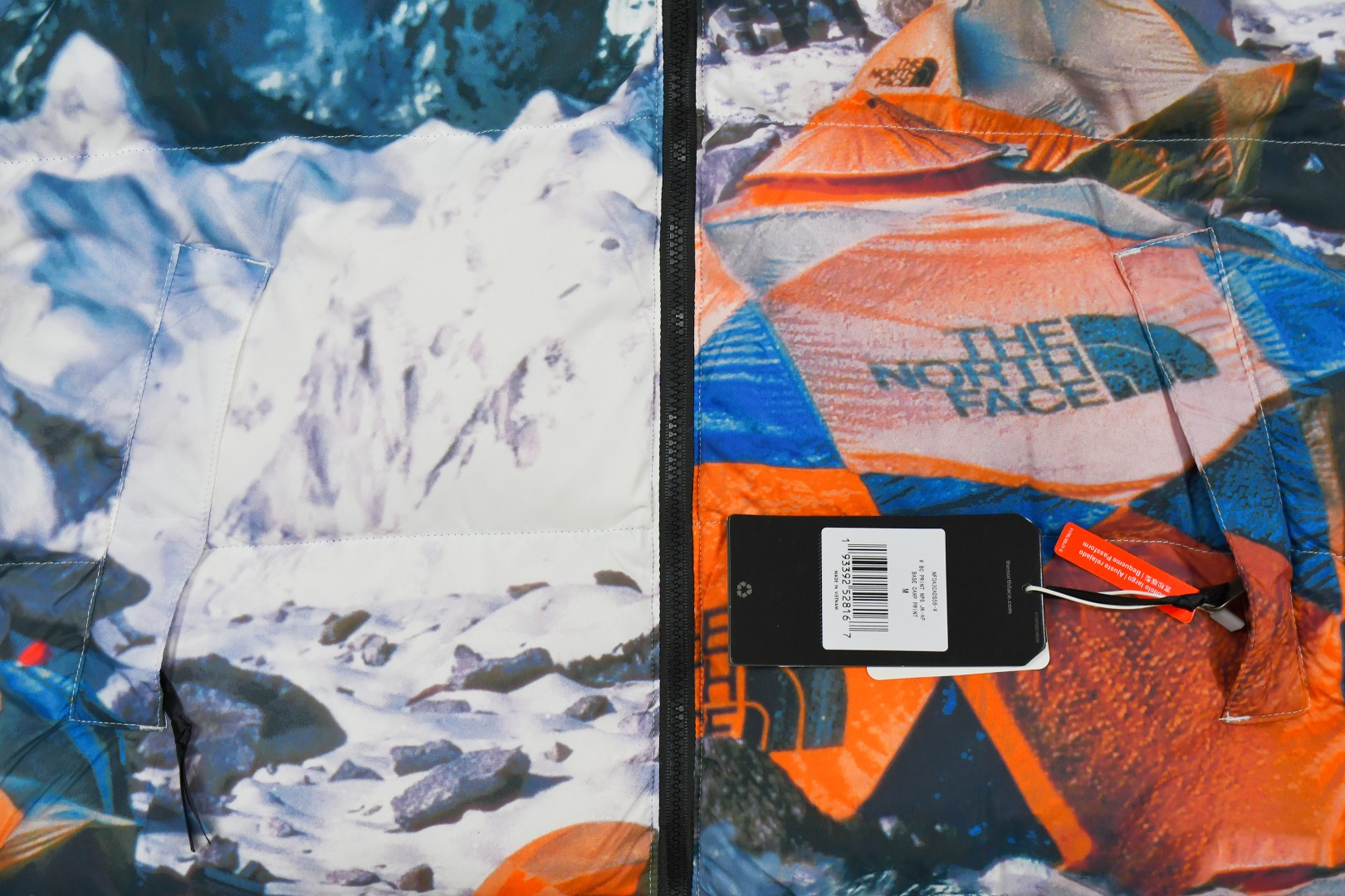 the n0*h f**e t*f × invincible printed mountain jacket