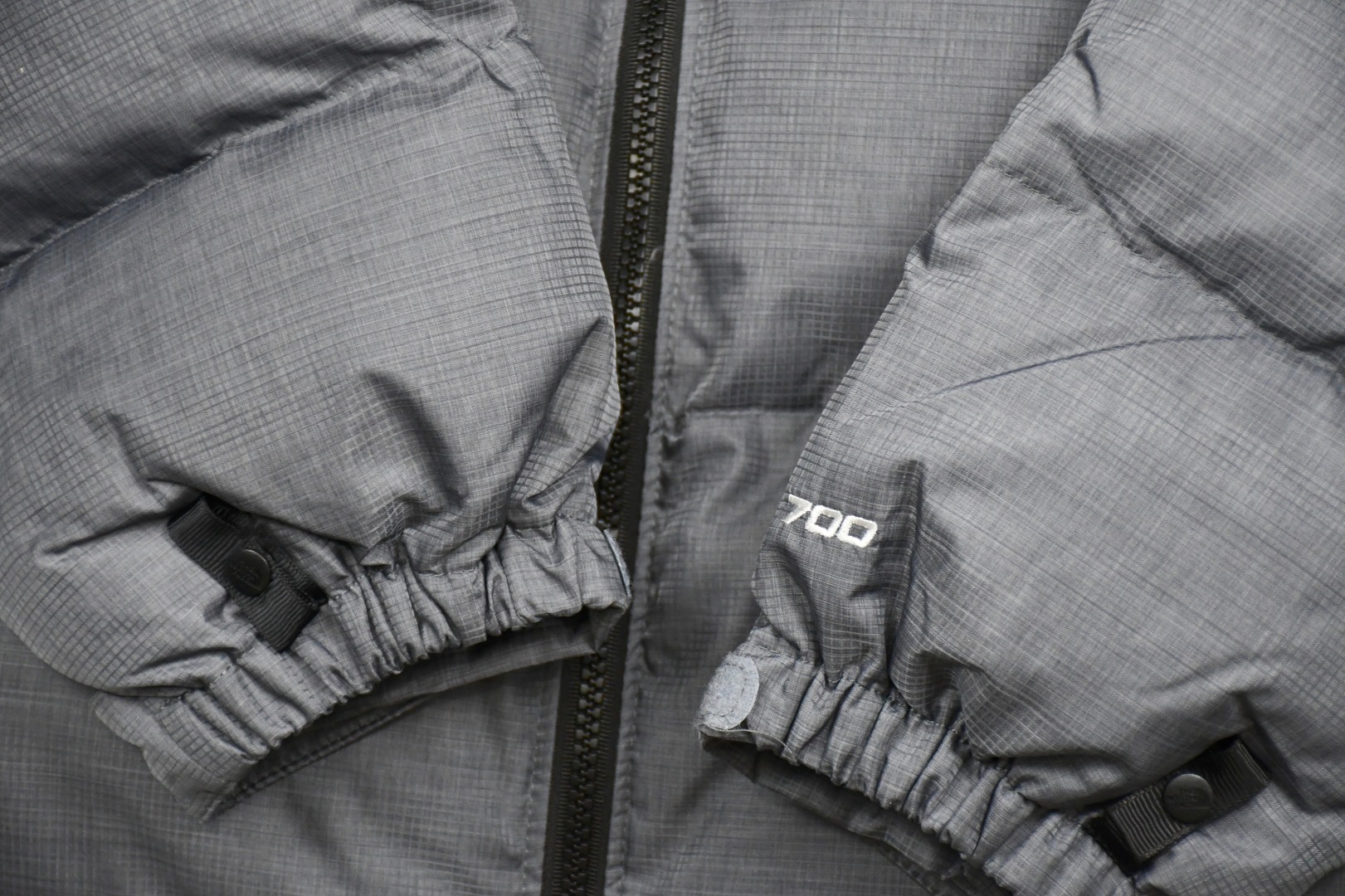 the n0*h f**e t*f  1996 down jacket grey