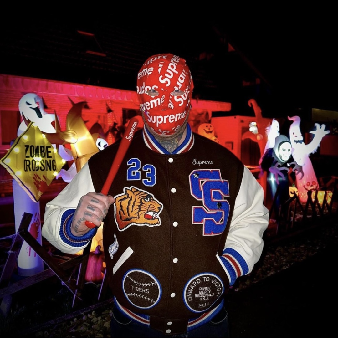 S*prem3 tiger varsity jacket 2023
